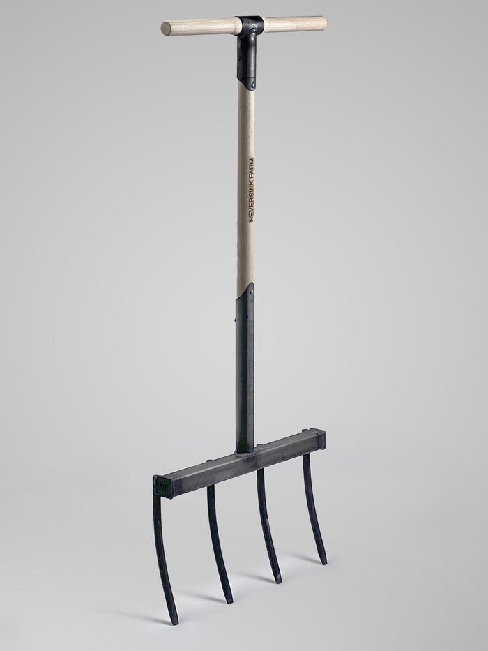 Billy GOAT adjustable broadfork in use
