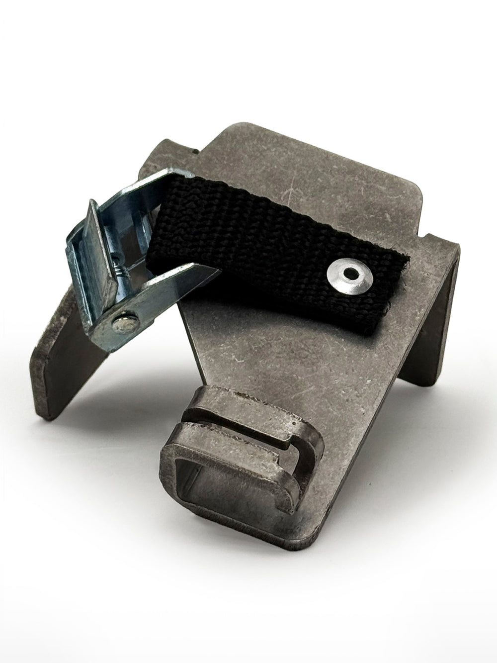Iconoclast drill block and strap cam buckle