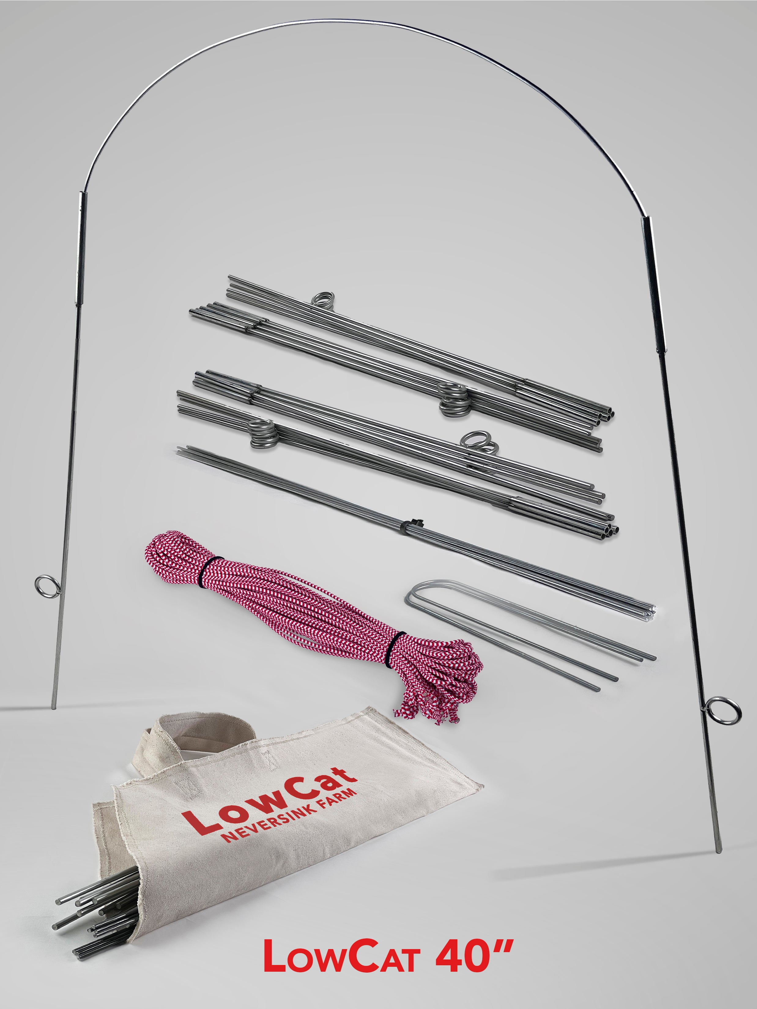 LowCat™ Tunnel 220 Hoop Farm Starter Kit – Neversink Tools