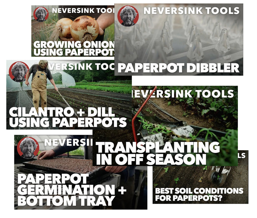 Paperpot Transplanter - Made in The USA – Neversink Tools