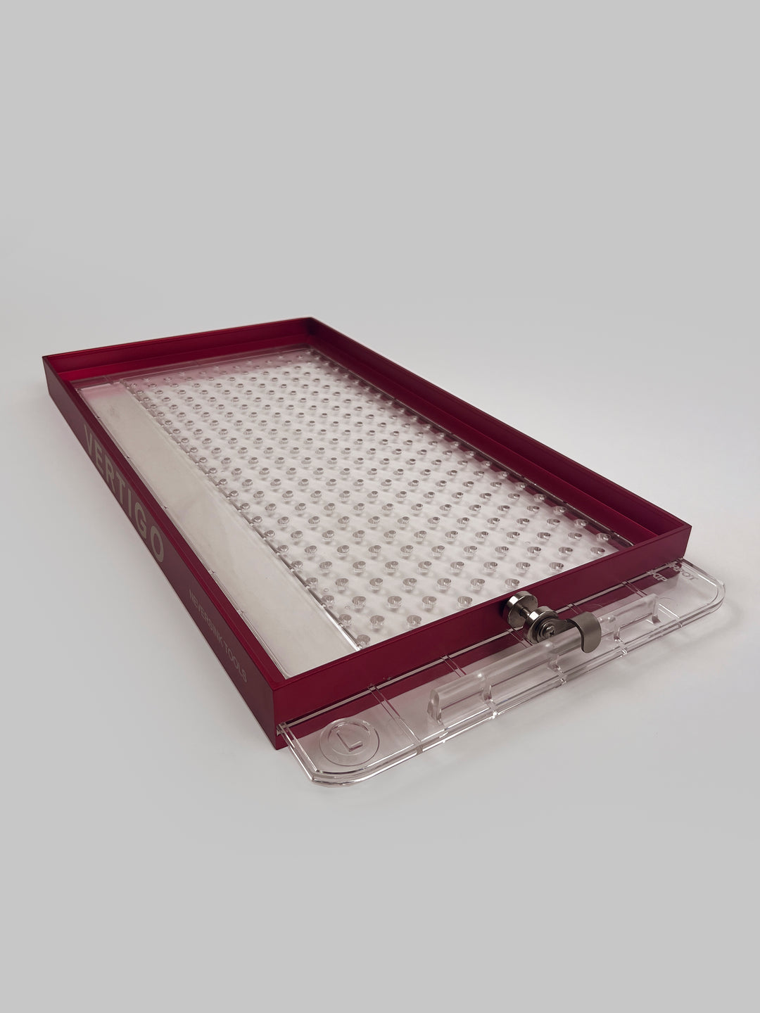 tobacco tray seeder Drop S (3.2 mm Diameter) thanks to its suspension of the frame over seed trays and its variable height feature Paperpot Drop Seeder Kit by